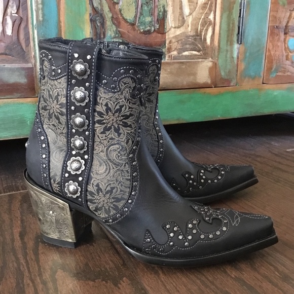 NIB Old Gringo San Antonio Rose Ankle Boots (10) - Picture 5 of 12